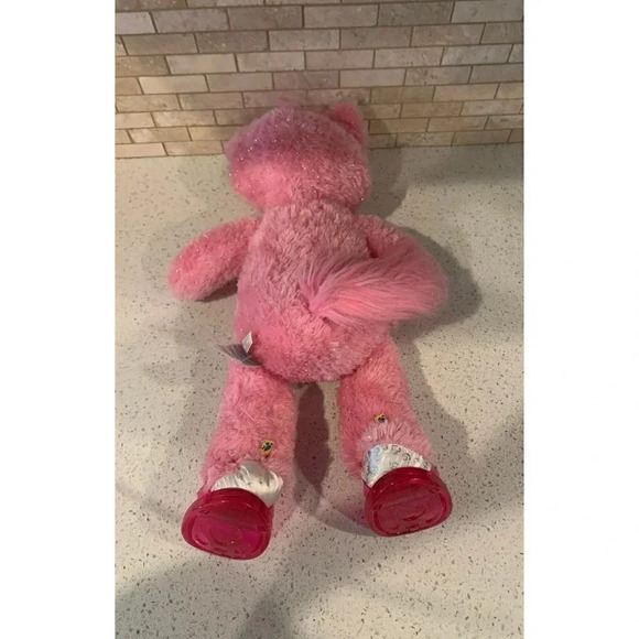 Build A Bear Purrincess Kitty Cat Pink 18" Silver Sparkle Tinsel Princess- B10 - Picture 4 of 5